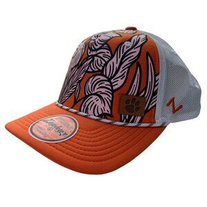 Zephyr Clemson TIgers Muse Tucker Hat OS Orange Adjustable Mesh Snapback NEW